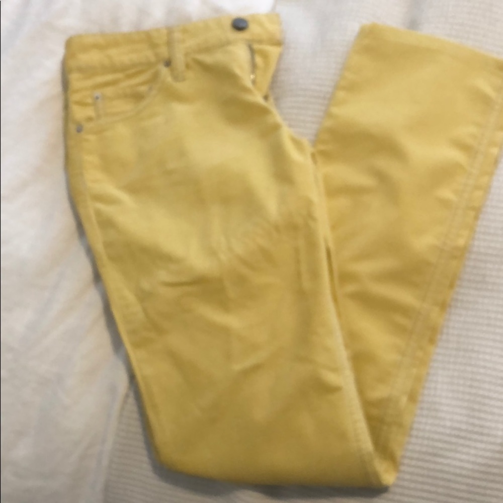 Isabel Marant Etoule yellow corduroy jeans 38